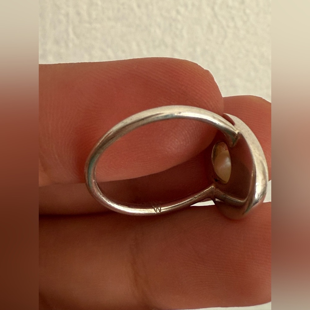 Modern Weaving • Floating Pearl Arp Ring 🐚 - Picture 7 of 8